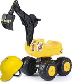 Sitzbagger Mobby-Dig + Bauhelm -Kinderspielzeug 4ever spiel sitzbagger mobby dig bauhelm 4