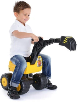 Sitzbagger Mobby-Dig + Bauhelm -Kinderspielzeug 4ever spiel sitzbagger mobby dig bauhelm 7