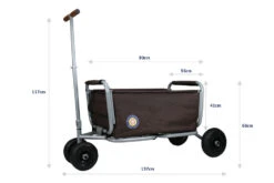 Beachtrekker LiFe Faltbarer Bollerwagen (Grün) + Bremse + Sonnenverdeck -Kinderspielzeug beachtrekker beachtrekker life faltbarer bollerwagen grun bremse sonnenverdeck 2