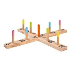 Kinderspielzeug -Kinderspielzeug eichhorn ringwurfspiel outdoor in mehrfarbig 1