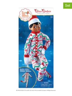 2tlg. Set: Buch "The Elf On The Shelf" Mit Elf & Pyjama - Ab 3 Jahren
