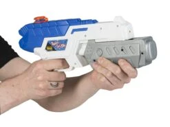 Wasserpistole Blaster 32cm Weiß-blau Super-Splash -Kinderspielzeug idena wasserpistole blaster 32cm weiss blau super splash 3