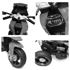 Kinder Elektromotorrad Ontario R1600 In Weiß -Kinderspielzeug moni kinder elektromotorrad ontario r1600 in weiss 2