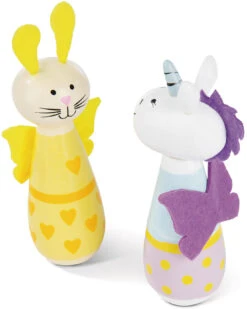 Holzspielzeug Kegelspiel Elfentiere (46021) -Kinderspielzeug orange toys holzspielzeug kegelspiel elfentiere 46021 4