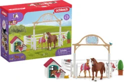 Schleich Horse Club 42458 Horse Club Hannahs Gastpferde Mit Hündin Ruby